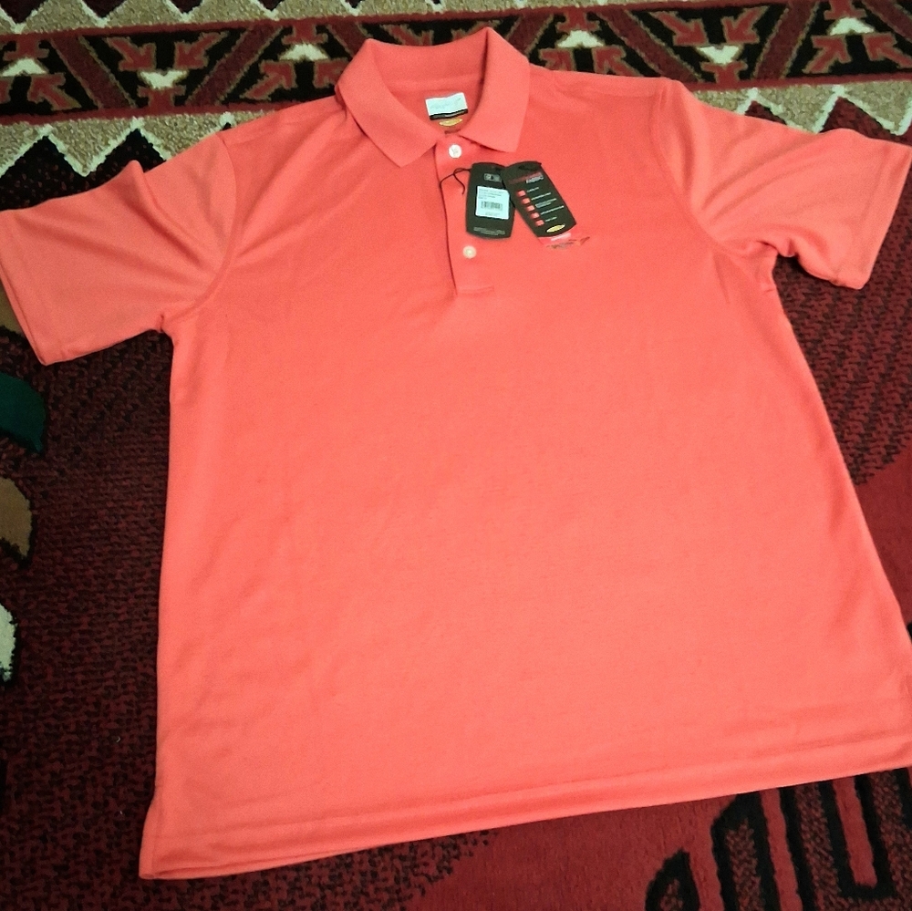 NWT Greg Norman Golf Shirt, Orange/coral Sz S, Msrp $59